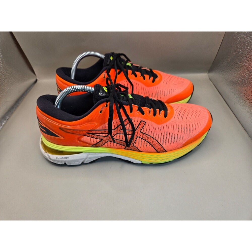 Asics Gel Kayano 25 Shoes Mens 8.5 Orange Road Running Athletic Workout Sneakers